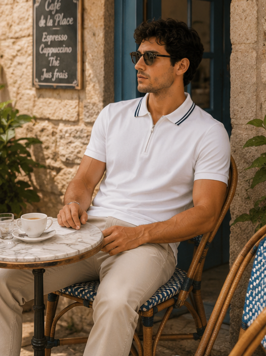 Polo zippé FRILIVIN